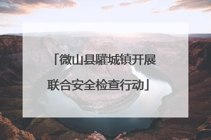 微山县驩城镇开展联合安全检查行动