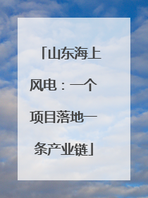 山东海上风电：一个项目落地一条产业链