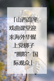 山西高平戏曲课堂迎来海外华媒 上党梆子“圈粉”国际观众
