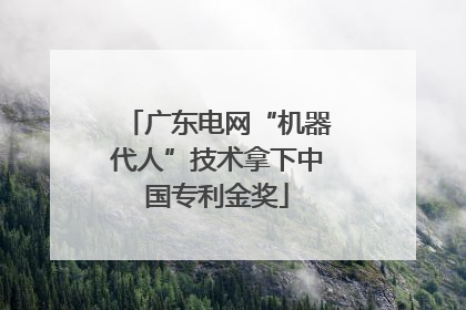 广东电网“机器代人”技术拿下中国专利金奖