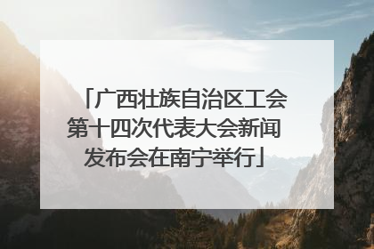 广西壮族自治区工会第十四次代表大会新闻发布会在南宁举行