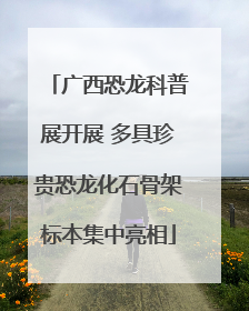 广西恐龙科普展开展 多具珍贵恐龙化石骨架标本集中亮相