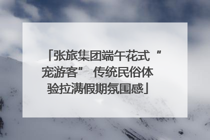 张旅集团端午花式“宠游客” 传统民俗体验拉满假期氛围感