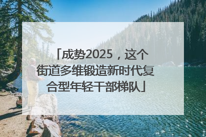 成势2025，这个街道多维锻造新时代复合型年轻干部梯队