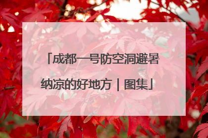 成都一号防空洞避暑纳凉的好地方｜图集