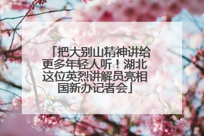 把大别山精神讲给更多年轻人听！湖北这位英烈讲解员亮相国新办记者会
