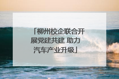 柳州校企联合开展党建共建 助力汽车产业升级