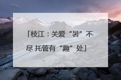 枝江：关爱“暑”不尽 托管有“趣”处