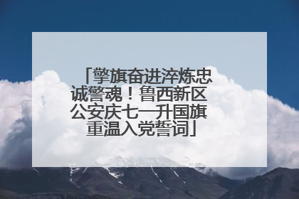 擎旗奋进淬炼忠诚警魂！鲁西新区公安庆七一升国旗 重温入党誓词