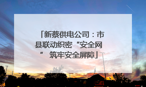 新蔡供电公司：市县联动织密“安全网” 筑牢安全屏障