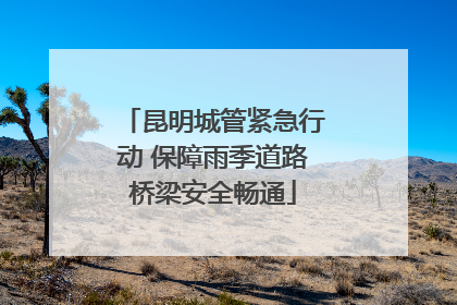 昆明城管紧急行动 保障雨季道路桥梁安全畅通