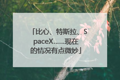 比心、特斯拉、SpaceX……现在的情况有点微妙