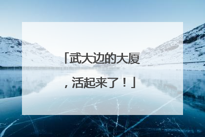 武大边的大厦，活起来了！