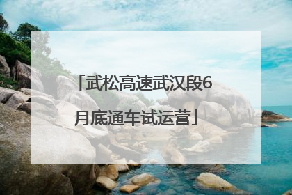 武松高速武汉段6月底通车试运营