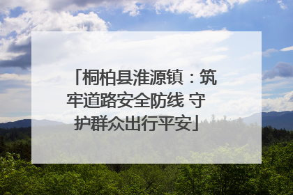 桐柏县淮源镇：筑牢道路安全防线 守护群众出行平安