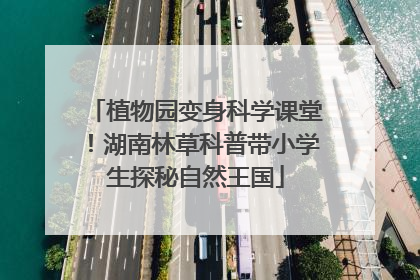 植物园变身科学课堂！湖南林草科普带小学生探秘自然王国