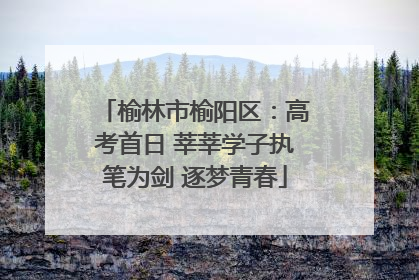 榆林市榆阳区：高考首日 莘莘学子执笔为剑 逐梦青春