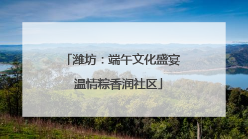 潍坊：端午文化盛宴 温情粽香润社区