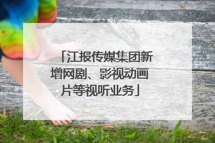江报传媒集团新增网剧、影视动画片等视听业务