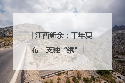 江西新余：千年夏布一支独“绣”