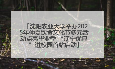 沈阳农业大学举办2025年仲夏饮食文化节多元活动点亮毕业季 “辽宁优品”进校园首站启动