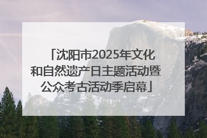 沈阳市2025年文化和自然遗产日主题活动暨公众考古活动季启幕