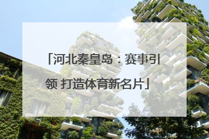 河北秦皇岛：赛事引领 打造体育新名片