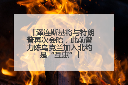 泽连斯基将与特朗普再次会晤，此前曾力陈乌克兰加入北约是“互惠”