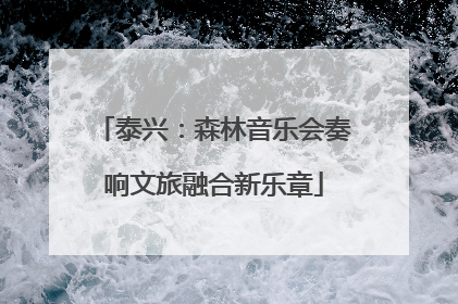 泰兴：森林音乐会奏响文旅融合新乐章