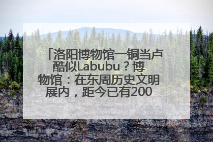 洛阳博物馆一铜当卢酷似Labubu？博物馆：在东周历史文明展内，距今已有2000多年历史