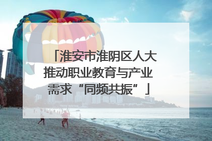 淮安市淮阴区人大推动职业教育与产业需求“同频共振”