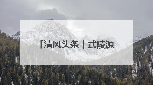 清风头条｜武陵源区：以廉洁为笔绘就乡村振兴新画卷