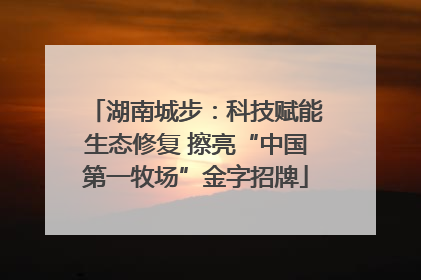 湖南城步：科技赋能生态修复 擦亮“中国第一牧场”金字招牌