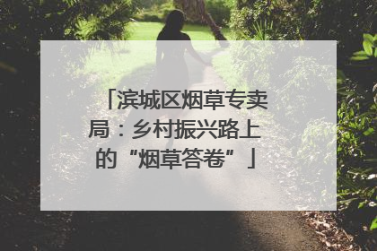 滨城区烟草专卖局：乡村振兴路上的“烟草答卷”