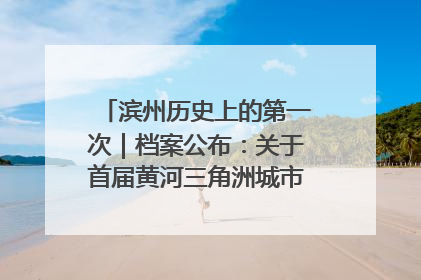 滨州历史上的第一次｜档案公布：关于首届黄河三角洲城市经济博览会暨发展论坛情况的总结报告