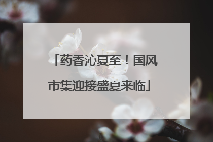 药香沁夏至！国风市集迎接盛夏来临