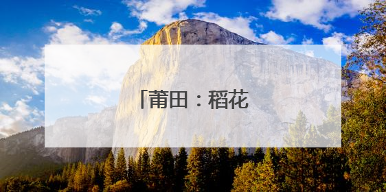 莆田：稻花香里产业新