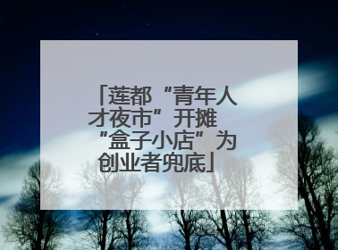 莲都“青年人才夜市”开摊 “盒子小店”为创业者兜底