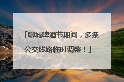 聊城啤酒节期间，多条公交线路临时调整！