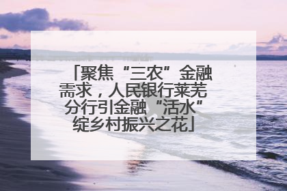 聚焦“三农”金融需求，人民银行莱芜分行引金融“活水”绽乡村振兴之花