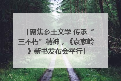 聚焦乡土文学 传承“三不朽”精神，《袁家岭》新书发布会举行