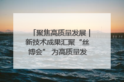 聚焦高质量发展｜新技术成果汇聚“丝博会” 为高质量发展注入新动能