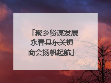聚乡贤谋发展 永春县东关镇商会扬帆起航