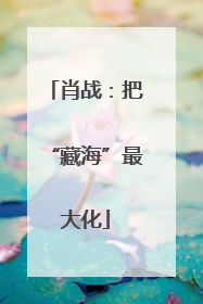 肖战：把“藏海”最大化