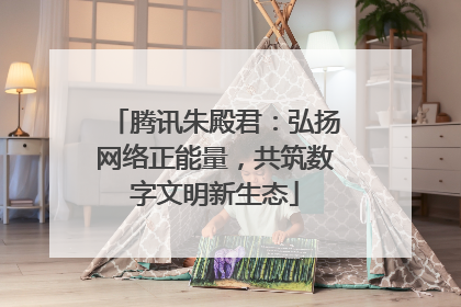 腾讯朱殿君：弘扬网络正能量，共筑数字文明新生态