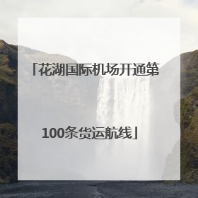花湖国际机场开通第100条货运航线