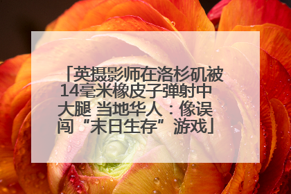 英摄影师在洛杉矶被14毫米橡皮子弹射中大腿 当地华人：像误闯“末日生存”游戏