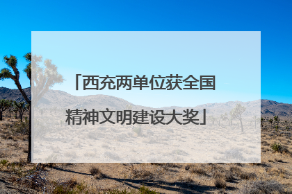 西充两单位获全国精神文明建设大奖