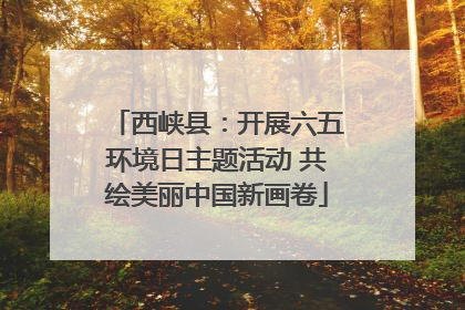 西峡县：开展六五环境日主题活动 共绘美丽中国新画卷