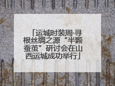 运城时装周·寻根丝绸之源“半颗蚕茧”研讨会在山西运城成功举行
